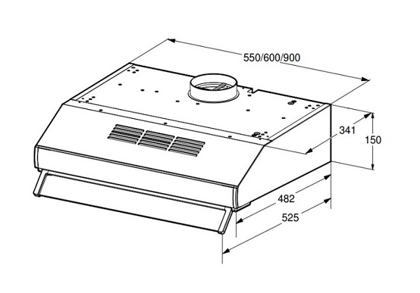 THÔNG SỐ KỸ THUẬT CỦA MÁY HÚT MÙI BOSCH DHU935HB