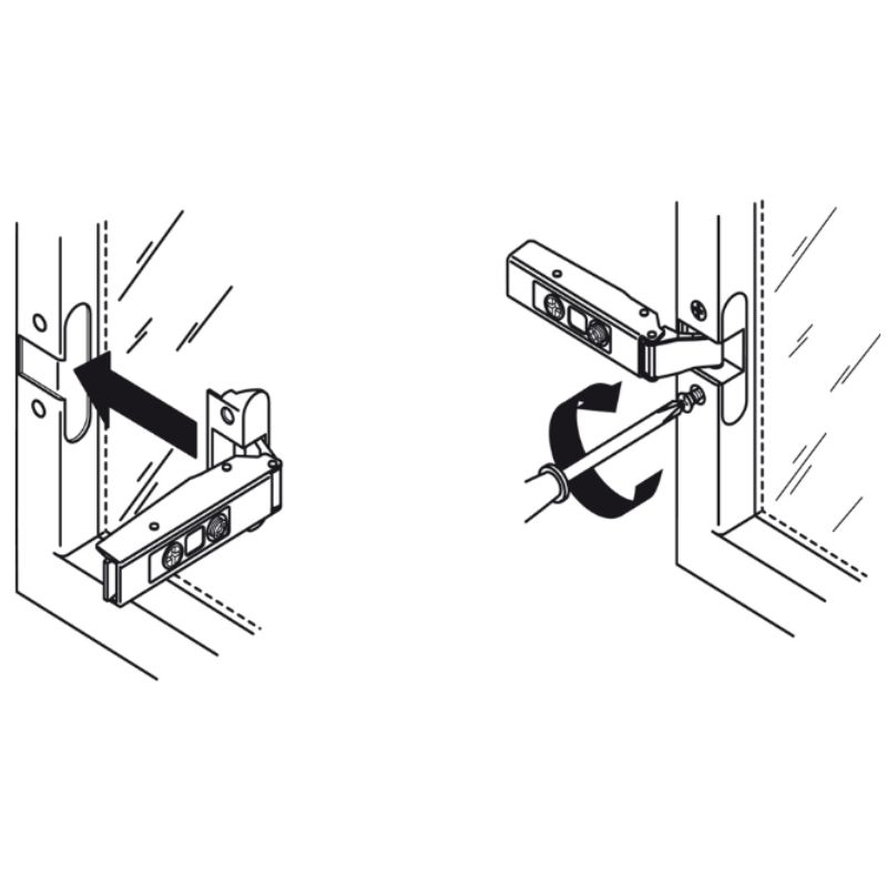 Bản Lề Metalla SM 110º Trùm Ngoài Hafele 315.26.7101