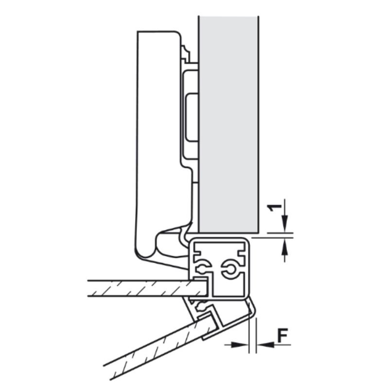 Bản Lề Metalla SM 110º Trùm Ngoài Hafele 315.26.7102