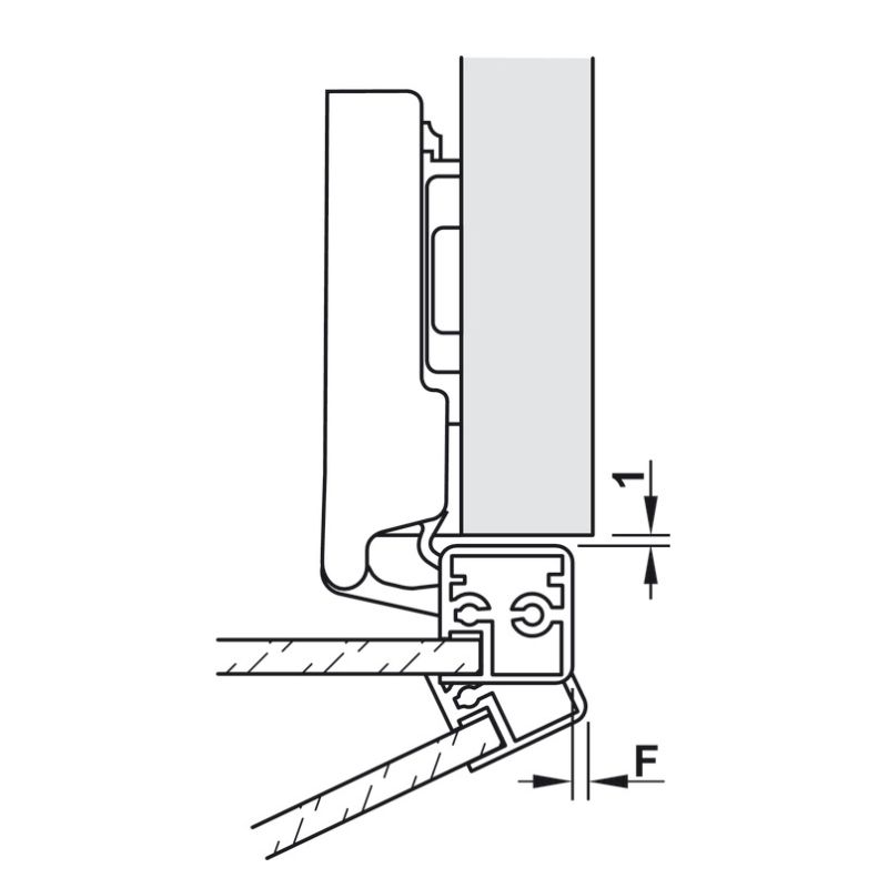 Bản Lề Metalla SM 110º Lọt Lòng Hafele 315.26.7122