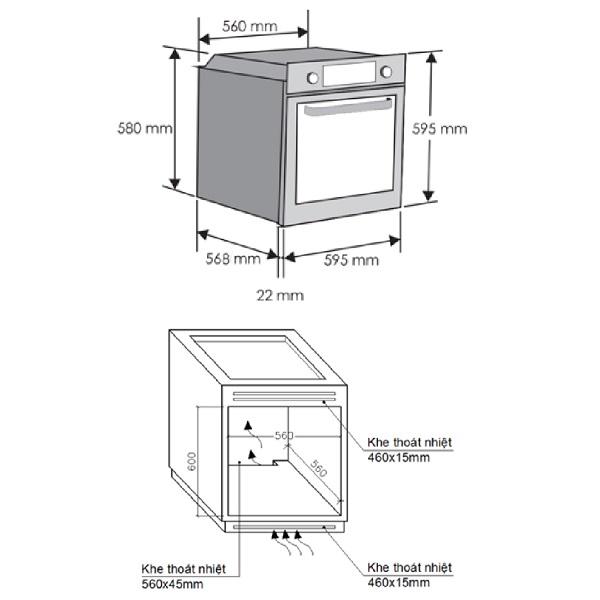 Lò nướng Rosieres RFN3151PN/E2