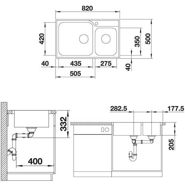 Chậu rửa bát Blanco DINAS 8 2373790