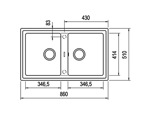 Chậu đá Teka STONE 90 B-TG 2B BK0