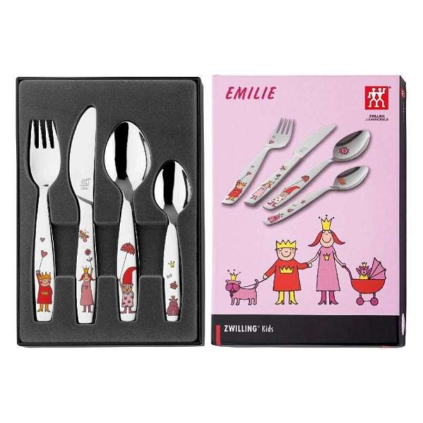 Bộ muỗng nĩa trẻ em Emilie 4 món