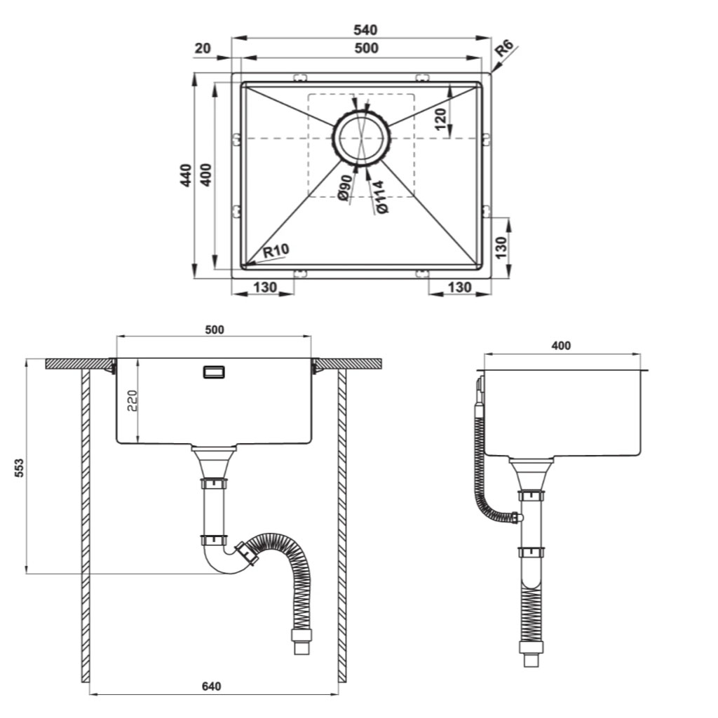 CHẬU INOX HÄFELE HS21-SSN1S600