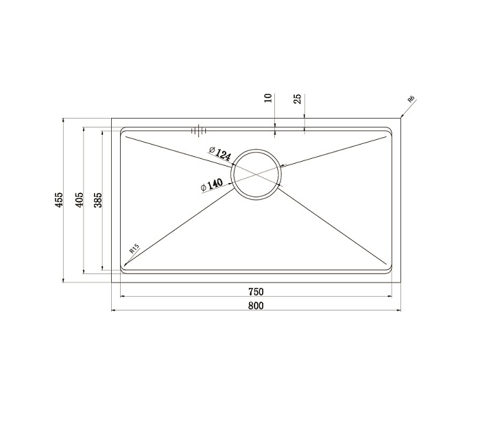 Chậu rửa bát Konox Workstation KN8046SU Basic1