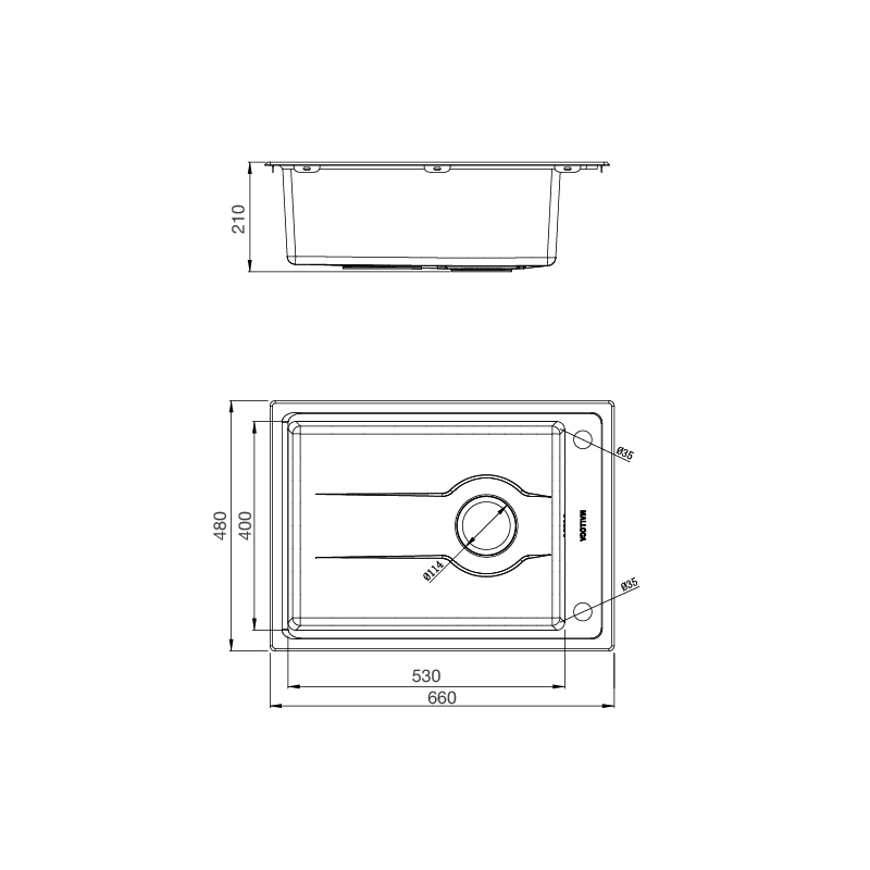 Chậu rửa bát Malloca MS 5066W2