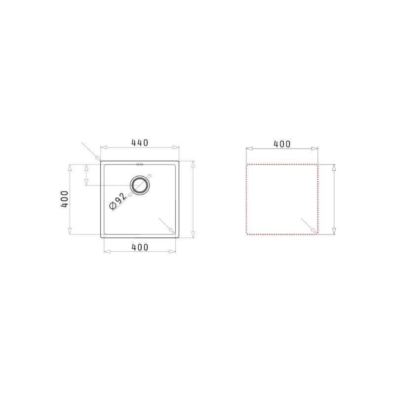 Chậu rửa chén inox 1 hố Elica Astris Colora 1B – Copper 1010550010