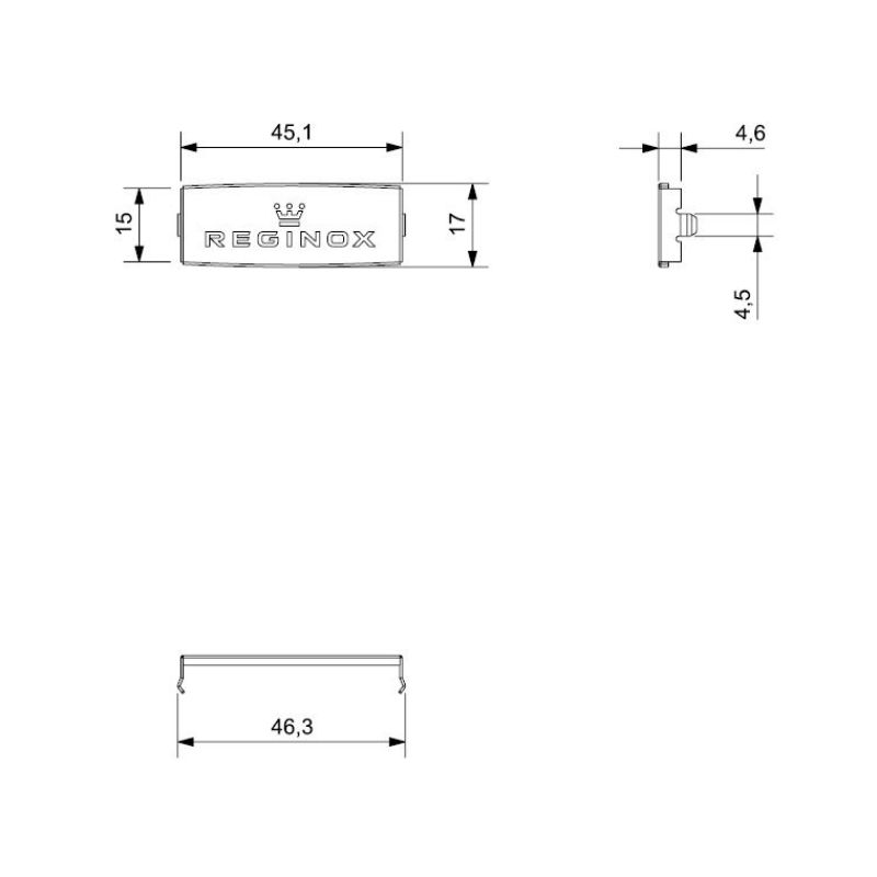 Nắp che phểu rác chậu đá Reginox R358560