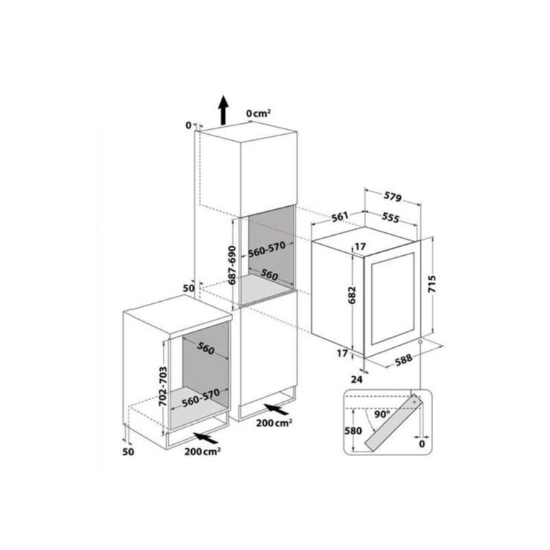 Tủ rượu Elica VERITAS BI36 PRF01917742