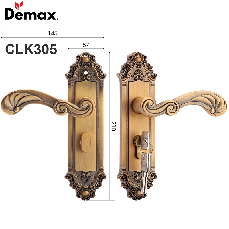 Khóa đồng cửa chính Demax CLK3050