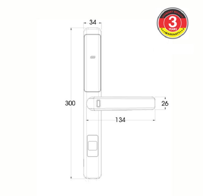 Khóa cửa điện tử chống nước Demax SL601 AG0