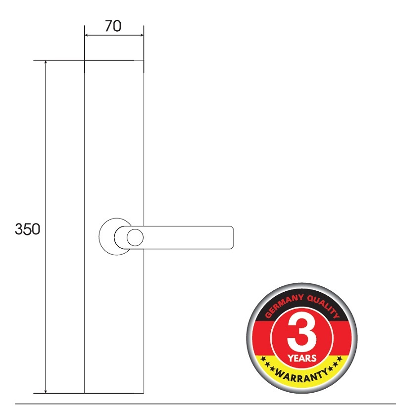 Khóa điện tử Demax SL638 PB/ Khóa vân tay0