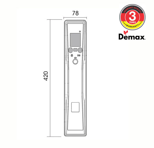 Khóa cửa thông minh nhận diện khuôn mặt FACE-ID Demax SL966 AC0