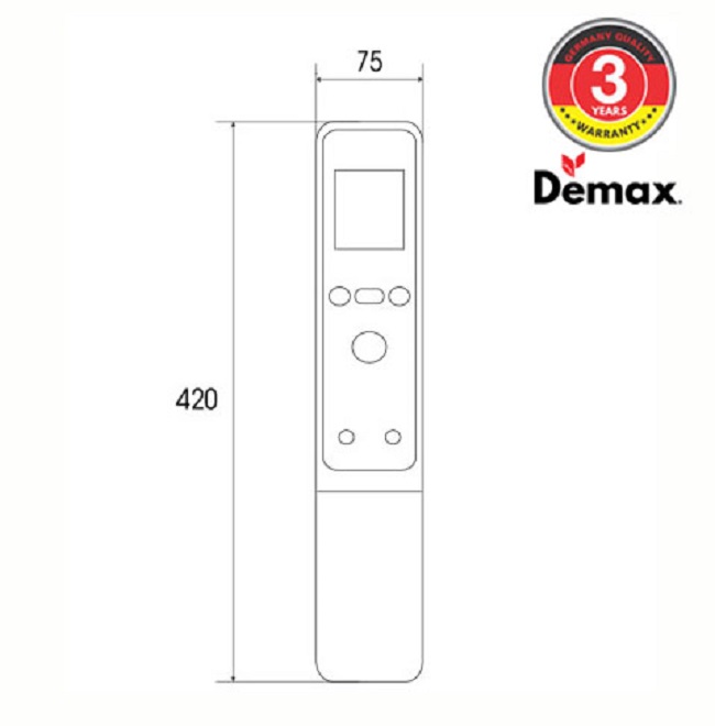 Khóa cửa thông minh nhận diện khuôn mặt FACE-ID Demax SL968 BN0