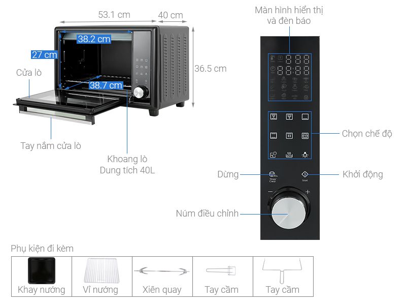 Lò nướng Electrolux EOT40DBD0