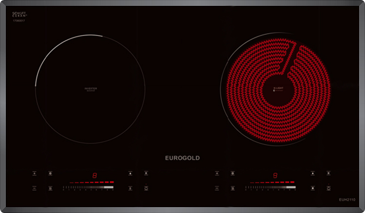 Bếp điện từ 2 vùng nấu Eurogold EUH2110
