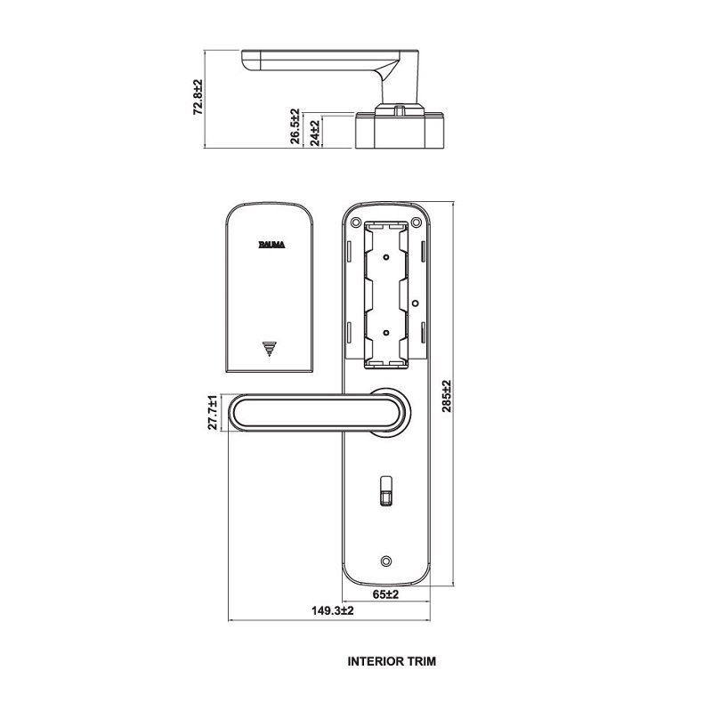 Khóa điện tử HAFELE BAUMA BM610 912.20.3922