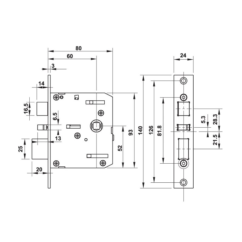 Khóa điện tử Hafele DL7000 912.05.497 - Chưa bao gồm pin1