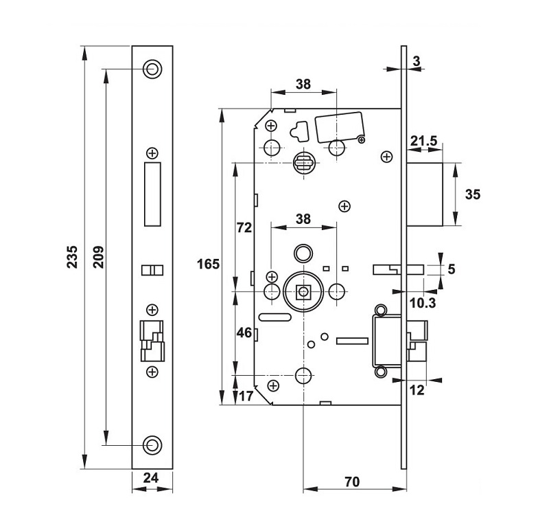 Khóa điện tử Hafele DL7601 912.20.2312