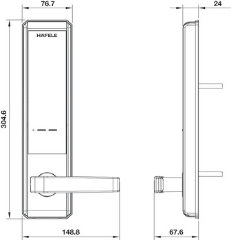 Khóa điện tử Hafele EL7200-TC 912.20.5630