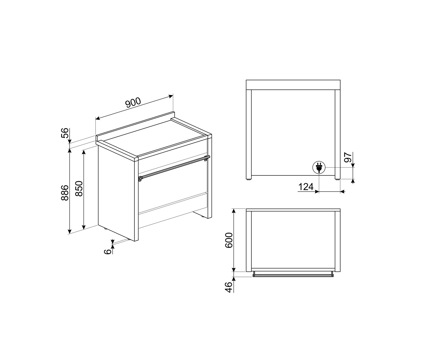 BẾP TỪ LIỀN LÒ HAFELE SMEG A1PYID-9 536.84.3731