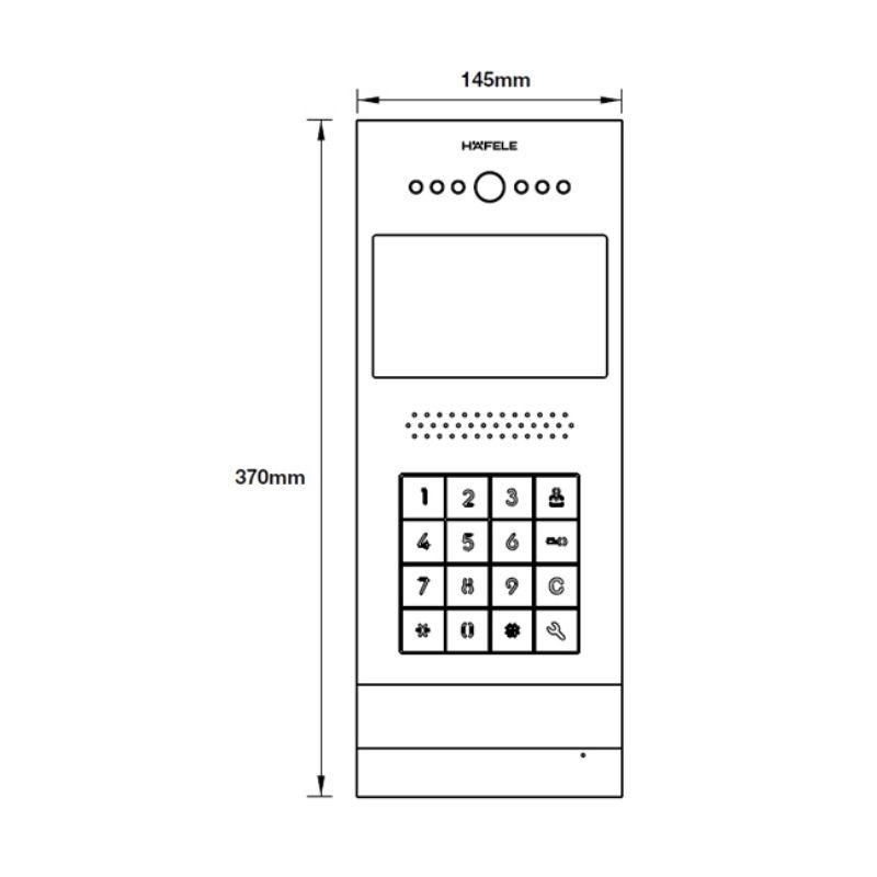 Màn hình chuông cửa Hafele SVM-740 959.23.0860