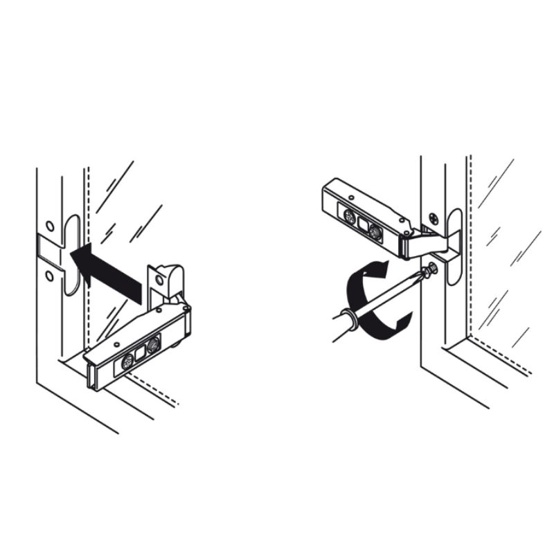 Bản lề Metalla SM 110º trùm nửa Hafele 315.26.7111