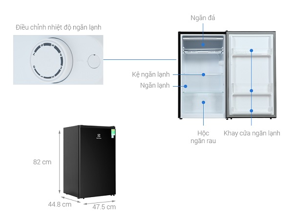 Tủ lạnh Electrolux EUM0930BD-VN1