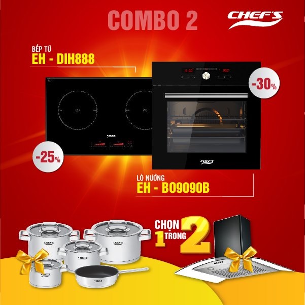 Khuyễn mãi 30/4 1/5 giảm giá 30% combo thiết bị nhà bếp