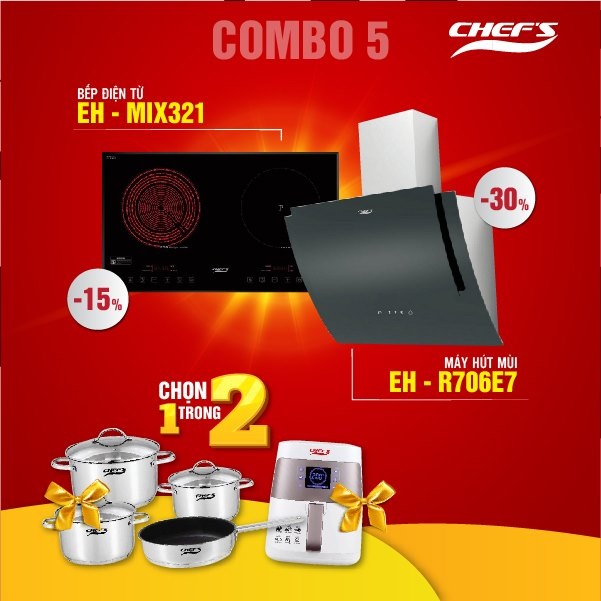 Khuyễn mãi 30/4 1/5 giảm giá 30% combo thiết bị nhà bếp