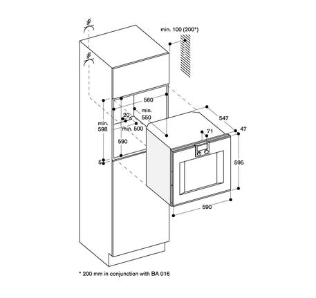 Lò nướng âm tủ Hafele GAGGENAU 539.66.1210