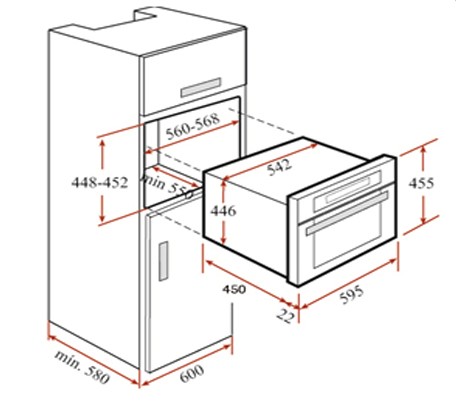 Thông số chi tiết của lò nướng Teka HKL 970 SC