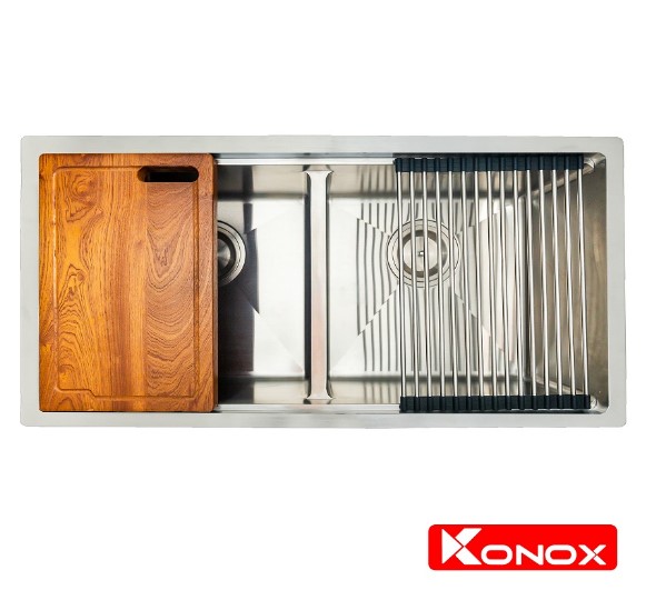 Chậu rửa chén bát Konox Workstation - Undermount Series KN8745DUB