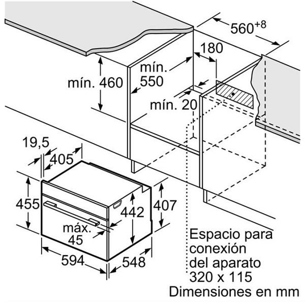 Lò nướng kèm vi sóng Bosch CMG633BB12