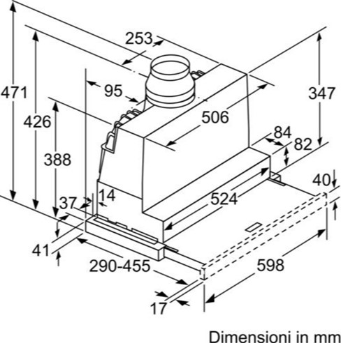 Thông số chi tiết của máy hút mùi Bosch DFS067A50