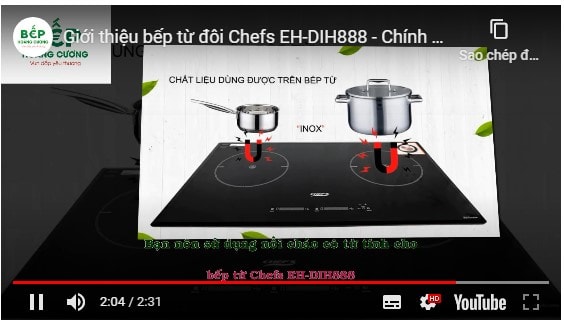 Video giới thiệu bếp từ đôi Chefs EH-DIH888