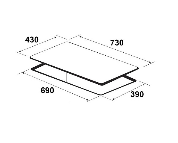 Bếp từ đôi Kaff KF-073II0