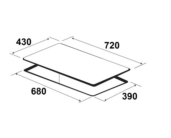 Bếp điện từ kết hợp Kaff KF - 308IC0