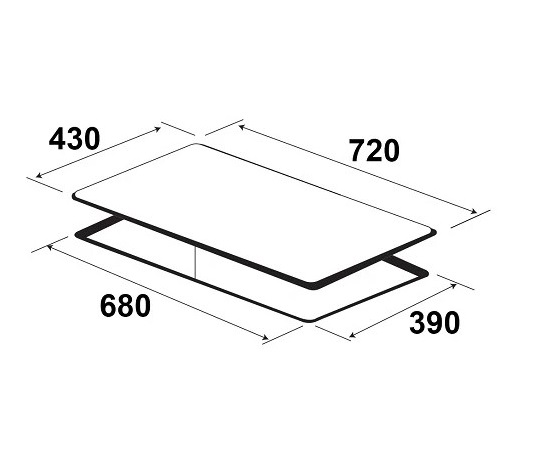 Bếp từ đôi Kaff KF - 308II0