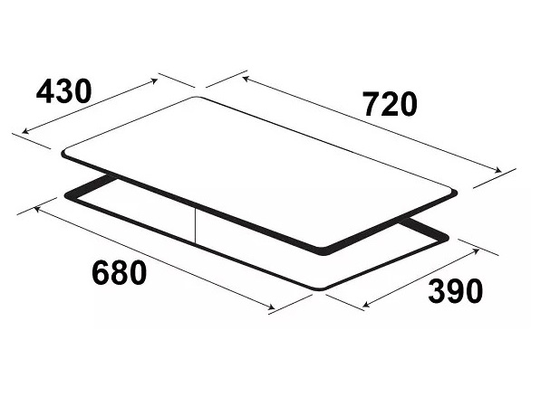 Bếp từ đôi Kaff KF - 988II0