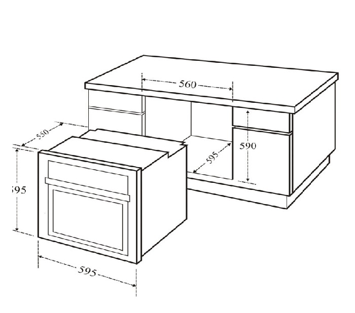 Lò nướng Kaff KF-BI75SLIM0