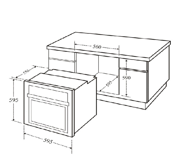 Lò nướng Kaff KF-BI75TFT0