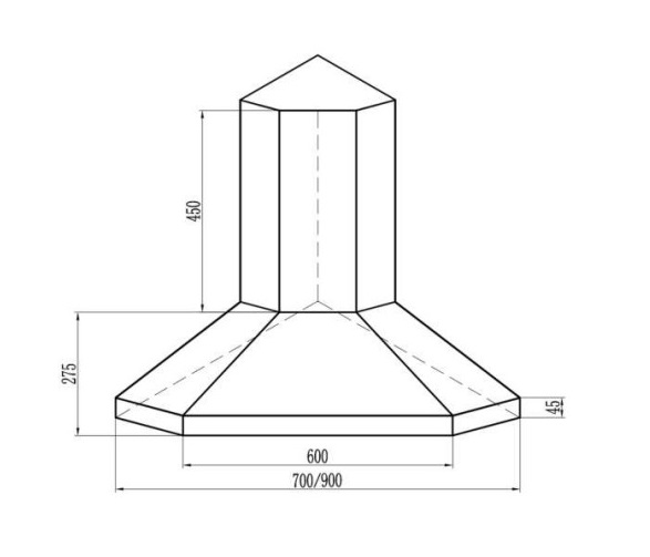 Máy hút mùi tự động dạng tivi Kaff KF-CN900I0