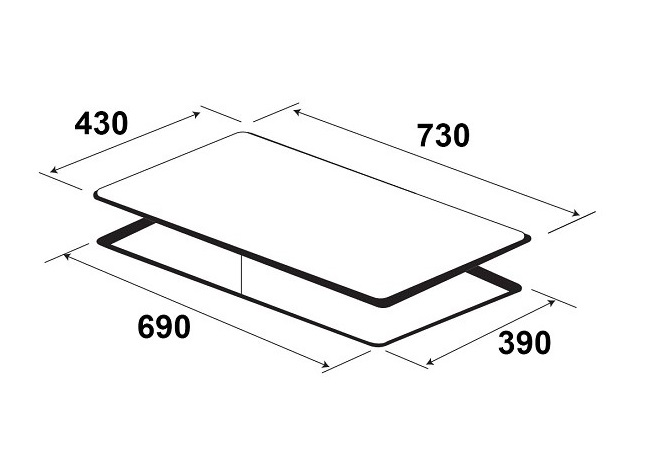 Bếp điện từ kết hợp Kaff KF-FL105IC0