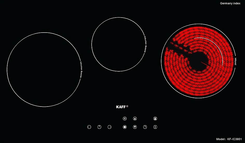Bếp điện từ kết hợp Kaff KF-IC3801