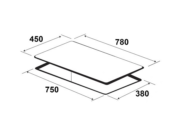 Bếp 2 từ, 1 hồng ngoại Kaff KF-IG3001IH0