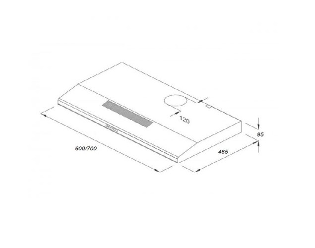 Máy hút mùi cổ điển Kaff KF-SL70KB0