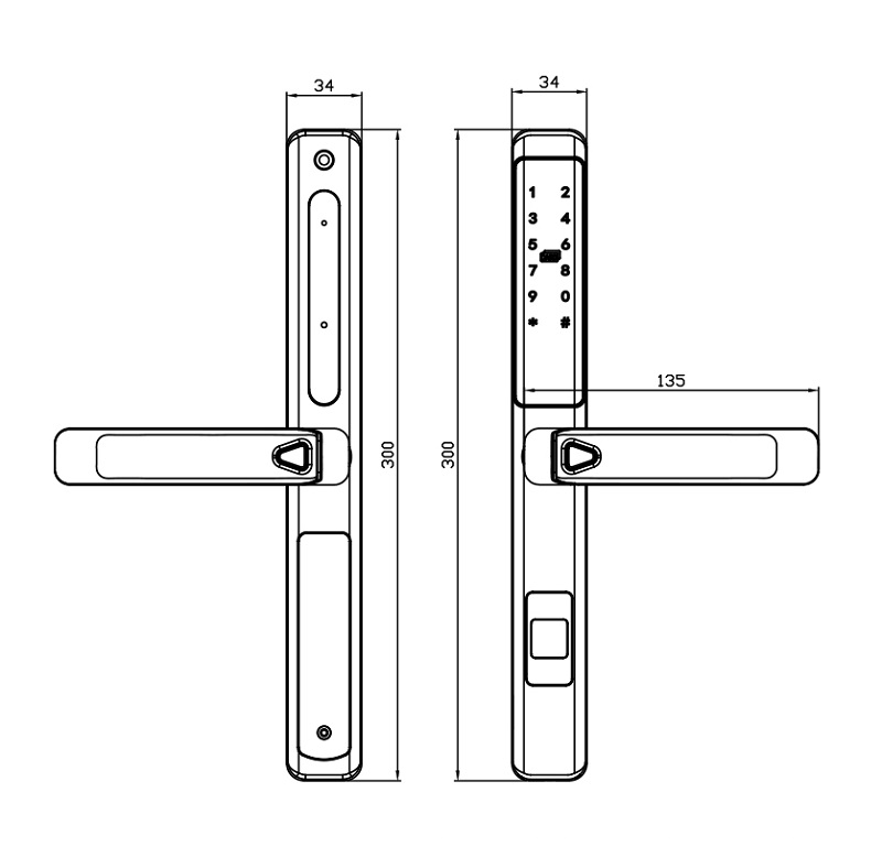 Khóa cửa điện tử Kassler KL 599LX Copper App2