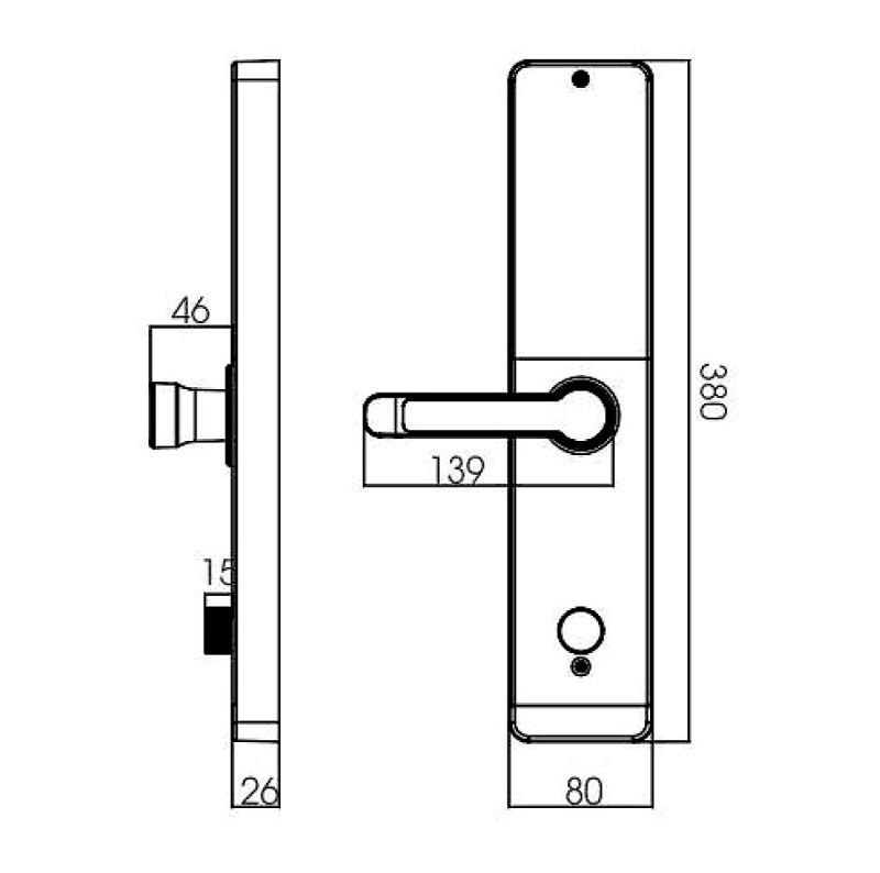 Khóa điện tử Kassler KL 600 BL/ Khóa vân tay1